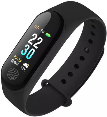 Blue Birds Stripped Wristband(Pack of 1, Black