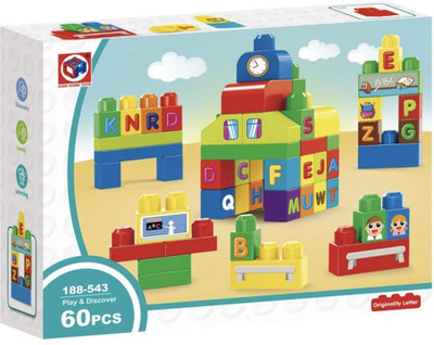 WAMA RETAILS ABCD Alphabet Block Game for Kids Building Game, develop best Learning Skills for building and constructive imaginations , total 60pcs included . For kids above 3 years(Multicolor)
WAMA RETAILS ABCD Alphabet Block Game for Kids Building Game, develop best Learning Skills for building and constructive imaginations , total 60pcs included . For kids above 3 years(Multicolor)