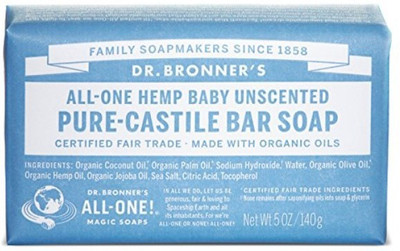 Dr. Bronner's Organic Pure Castile Bar Soap, - Baby-mild - 5 oz - 2 pk(100 g)
Dr. Bronner's Organic Pure Castile Bar Soap, - Baby-mild - 5 oz - 2 pk(100 g)