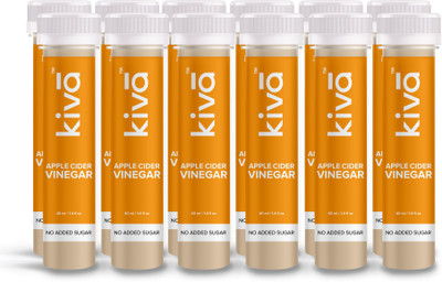 KIVA Apple Cider Vinegar with Honey | Ready-To-Drink | 40ml each (Pack of 12 shots) Apple Cider Vinegar(12x40 ml, Apple Cider Vinegar, Honey Flavored)
KIVA Apple Cider Vinegar with Honey | Ready-To-Drink | 40ml each (Pack of 12 shots) Apple Cider Vinegar(12x40 ml, Apple Cider Vinegar, Honey Flavored)