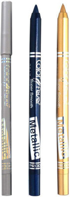 Color Fever Long lasting waterproof liquid eyeliner 22 12 g(Golden, Silver, Party Blue)
Color Fever Long lasting waterproof liquid eyeliner 22 12 g(Golden, Silver, Party Blue)