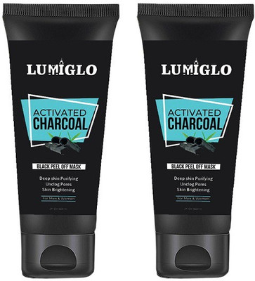 Lumiglo Premium Activated Charcoal Black Peel of Mask Deep Skin Purifying Unclog Pores Skin Brightening For Men & Women Pack Of Two(60 g)
Lumiglo Premium Activated Charcoal Black Peel of Mask Deep Skin Purifying Unclog Pores Skin Brightening For Men & Women Pack Of Two(60 g)