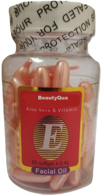 BeautyQua Pink Faicial Soft Gel Aloe Vera And Vitamin E Facial oil Capsules for Glowing Skin ( 60gm) 60 Capsules(60 g)
BeautyQua Pink Faicial Soft Gel Aloe Vera And Vitamin E Facial oil Capsules for Glowing Skin ( 60gm) 60 Capsules(60 g)