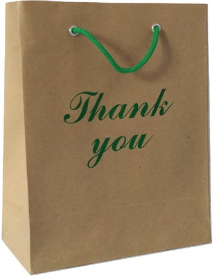 CALARS Printed Party Bag(Brown, Pack of 10)