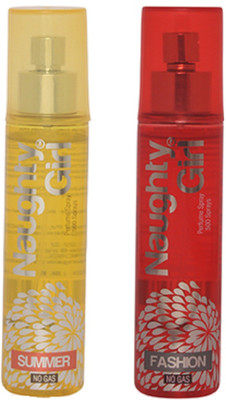 Naughty Girl SUMMER & FASHION Perfume Spray for Women- (Set of 2) (60ml each) Perfume - 60 ml(For Women)
Naughty Girl SUMMER & FASHION Perfume Spray for Women- (Set of 2) (60ml each) Perfume - 60 ml(For Women)