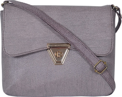 VISHESH COLLECTIONS Women Evening/Party, Casual Grey PU Sling Bag 
VISHESH COLLECTIONS Women Evening/Party, Casual Grey PU Sling Bag