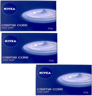 Nivea creme care soap 125g x 3 (375g)(375 g, Pack of 3)