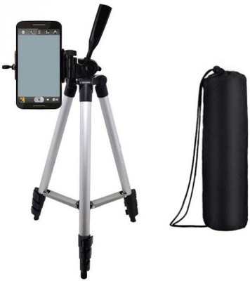 Blue Birds Adjustable Aluminium Lightweight Camera Stand Tripod-3110 With Three-Dimensional Head & Quick Release Plate For Video Cameras and mobile clip holder for Mobiles & Smartphones Tripod(Silver, Black, Supports Up to 1500 g)
Blue Birds Adjustable Aluminium Lightweight Camera Stand Tripod-3110 With Three-Dimensional Head & Quick Release Plate For Video Cameras and mobile clip holder for Mobiles & Smartphones Tripod(Silver, Black, Supports Up to 1500 g)