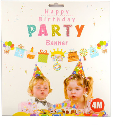 Skywalk Happy Birthday Banner with Cake theme for Birthday Party/ Birthday Party Decoration Banner(0.656 ft, Pack of 1)
Skywalk Happy Birthday Banner with Cake theme for Birthday Party/ Birthday Party Decoration Banner(0.656 ft, Pack of 1)