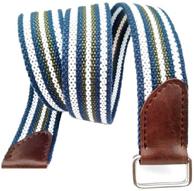 Naazo Men & Women Blue, White Fabric Belt, Multicolour 21