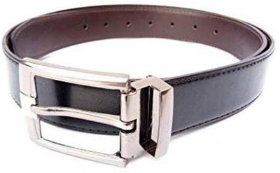 Naazo Women Black Genuine Leather Belt, Black 36
