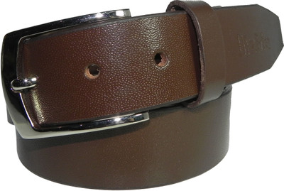 Dizme Men Casual Brown Genuine Leather Belt