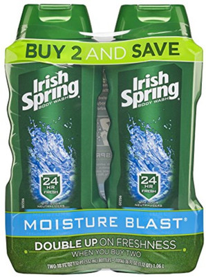 Irish Spring Moisture Blast Moisturizing Body Wash - 18 fluid ounce (2 Pack)(200 ml, Pack of 2)
Irish Spring Moisture Blast Moisturizing Body Wash - 18 fluid ounce (2 Pack)(200 ml, Pack of 2)