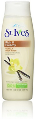 St. Ives Rich & Creamy Vanilla Body Wash 13.5 oz(200 ml, Pack of 3)