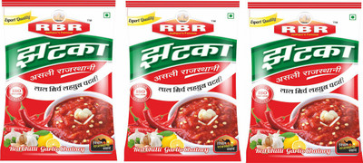RBR Premium Rajasthani Chilli Garlic Chatney(Lehsun Mirchi) 100g, Pack of 3 Chutney Paste(300 g)
RBR Premium Rajasthani Chilli Garlic Chatney(Lehsun Mirchi) 100g, Pack of 3 Chutney Paste(300 g)