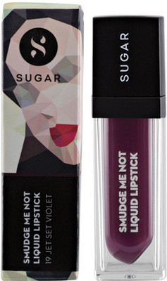 Sugar Smudge me not liquid Lipstick(19 Jet Set Violet)