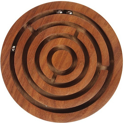 Simple Days 4" inch Wooden Puzzle Ball in a Maze Labyrinth Brain Teaser Fun Board Game for Kids(1 Pieces)
Simple Days 4" inch Wooden Puzzle Ball in a Maze Labyrinth Brain Teaser Fun Board Game for Kids(1 Pieces)