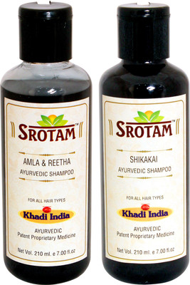 Srotam Amla & Reetha Shampoo AND Shikakai Shampoo- ( Set of 1 Bottle Each 210 ML)(420 ml)
Srotam Amla & Reetha Shampoo AND Shikakai Shampoo- ( Set of 1 Bottle Each 210 ML)(420 ml)