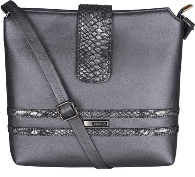 ESBEDA Women Casual Black PU Sling Bag