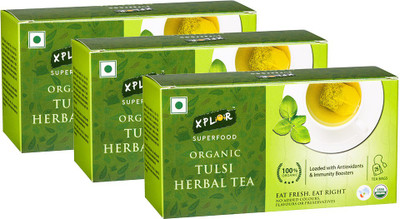 Xplor Organic Tulsi Herbal Tea (3 Packs of 25 Tea Bags Each) Herbal Tea Bags(75 Bags, Box)
Xplor Organic Tulsi Herbal Tea (3 Packs of 25 Tea Bags Each) Herbal Tea Bags(75 Bags, Box)