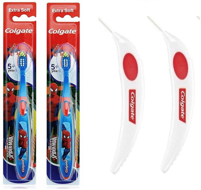 Colgate Interdental brush for improved mouth health and kids spidermen brush Ultra Soft Toothbrush(Pack of 4)
Colgate Interdental brush for improved mouth health and kids spidermen brush Ultra Soft Toothbrush(Pack of 4)