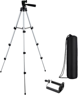 Blue Birds Camera Tripod Stand With 3-Way Head Tripod for Digital Camera DV Camcorder, Tripod 3110 with mobile Phone holder mount for all Smartphone Tripod(Silver, Black, Supports Up to 1500 g)
Blue Birds Camera Tripod Stand With 3-Way Head Tripod for Digital Camera DV Camcorder, Tripod 3110 with mobile Phone holder mount for all Smartphone Tripod(Silver, Black, Supports Up to 1500 g)
