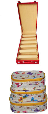 Aditi Collection combo of new desinger 6roll bangle box with Makeup cosmetic Pouch vanity box Vanity Box(Multicolor)
Aditi Collection combo of new desinger 6roll bangle box with Makeup cosmetic Pouch vanity box Vanity Box(Multicolor)
