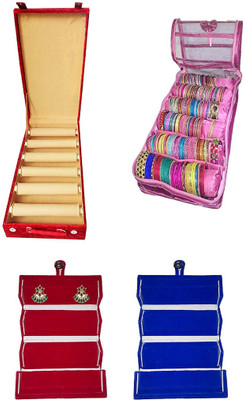 Aditi Collection combo of new desinger 6roll bangle box with Satin 6 roll bangle box and combo jewellery Box vanity box Vanity Box(Multicolor)
Aditi Collection combo of new desinger 6roll bangle box with Satin 6 roll bangle box and combo jewellery Box vanity box Vanity Box(Multicolor)