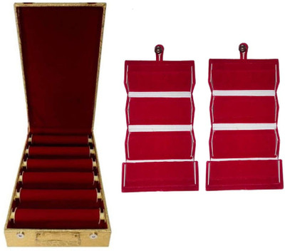 Aditi Collection combo of new desinger 6roll bangle box with 2pc Earring Folder vanity box Vanity Box(Multicolor)
Aditi Collection combo of new desinger 6roll bangle box with 2pc Earring Folder vanity box Vanity Box(Multicolor)