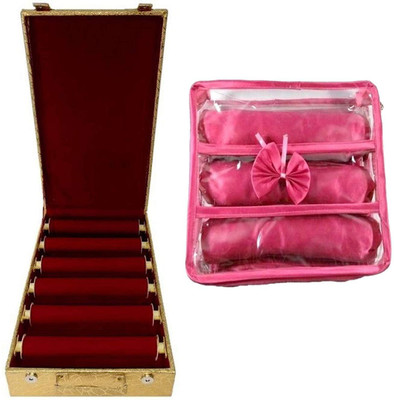 Aditi Collection combo of new desinger 6roll bangle box with 3roll satin bangle Box vanity box Vanity Box(Multicolor)
Aditi Collection combo of new desinger 6roll bangle box with 3roll satin bangle Box vanity box Vanity Box(Multicolor)