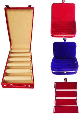 Aditi Collection combo of new desinger 6roll bangle box with combo jewellery Box and watch Cover vanity box Vanity Box(Multicolor)
Aditi Collection combo of new desinger 6roll bangle box with combo jewellery Box and watch Cover vanity box Vanity Box(Multicolor)