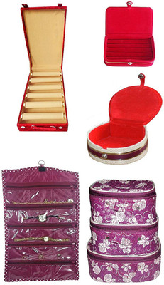 Aditi Collection combo of new desinger 6roll bangle box with watch cover makeup kit and set of 2 jewellery box vanity box Vanity Box(Multicolor)
Aditi Collection combo of new desinger 6roll bangle box with watch cover makeup kit and set of 2 jewellery box vanity box Vanity Box(Multicolor)
