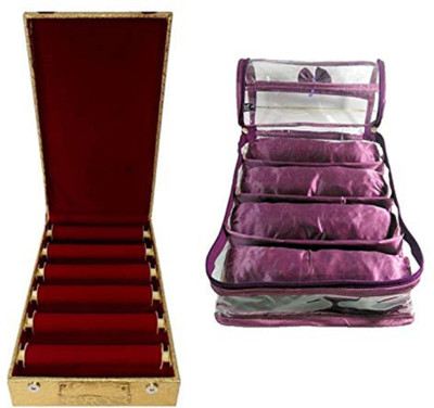 Aditi Collection combo of new desinger 6roll bangle box with 3roll satin bangle Box vanity box Vanity Box(Multicolor)
Aditi Collection combo of new desinger 6roll bangle box with 3roll satin bangle Box vanity box Vanity Box(Multicolor)