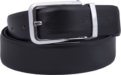 FWA Men Formal, Casual, Party, Evening Black Genuine Leather Belt