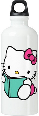 Exocticaa School Water Bottle_711 600 ml Sipper(Pack of 1, White)