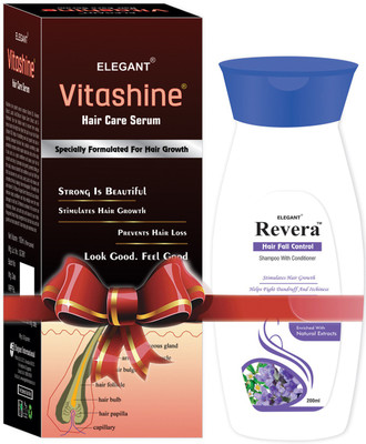 Elegant Vitashine Hair Care Serum 100ml With Revera Hair Fall Control Shampoo 200ml(Set of 2)
Elegant Vitashine Hair Care Serum 100ml With Revera Hair Fall Control Shampoo 200ml(Set of 2)