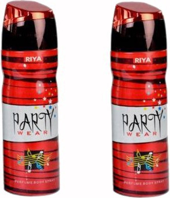 Riya PARTY WEAR Body Spray - For Men & Women(400 ml, Pack of 2)