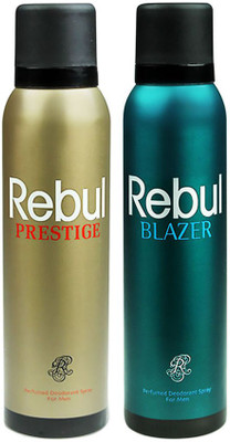 Rebul Men Deodorant - Pack Of 2 (Prestige & Blazer) By Deodorant Spray - For Men(300 ml, Pack of 2)
Rebul Men Deodorant - Pack Of 2 (Prestige & Blazer) By Deodorant Spray - For Men(300 ml, Pack of 2)
