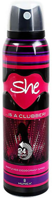 She Is Clubber Deodorant For Women By Deodorant Spray - For Women(150 ml)