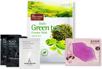 P&G Antioxidant Sheet Mask with black and whiteclay blackhead/whitehead removing charcoal liquid with lip mask 45 ml(Set of 5)
P&G Antioxidant Sheet Mask with black and whiteclay blackhead/whitehead removing charcoal liquid with lip mask 45 ml(Set of 5)