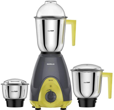 Havells GHFMGAGE060 600-Watt Mixer Grinder with 3 Jars (Grey) 600 Juicer Mixer Grinder(Black, 3 Jars)
Havells GHFMGAGE060 600-Watt Mixer Grinder with 3 Jars (Grey) 600 Juicer Mixer Grinder(Black, 3 Jars)
