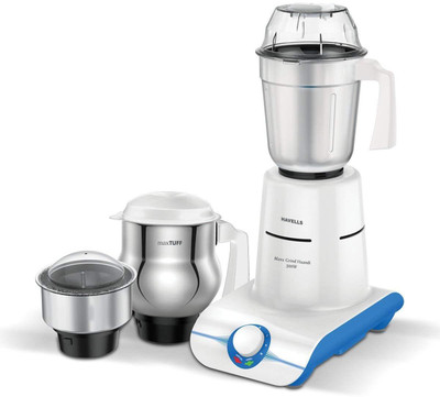 Havells Maxx Plastic 500 W Grind Haandi - White 500 Juicer Mixer Grinder(White, 3 Jars)
Havells Maxx Plastic 500 W Grind Haandi - White 500 Juicer Mixer Grinder(White, 3 Jars)