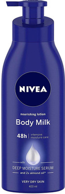 Nivea Nourishing Lotion Body Milk with Deep Moisture Serum and 2x Almond Oil for Very Dry Skin(400 ml)
Nivea Nourishing Lotion Body Milk with Deep Moisture Serum and 2x Almond Oil for Very Dry Skin(400 ml)