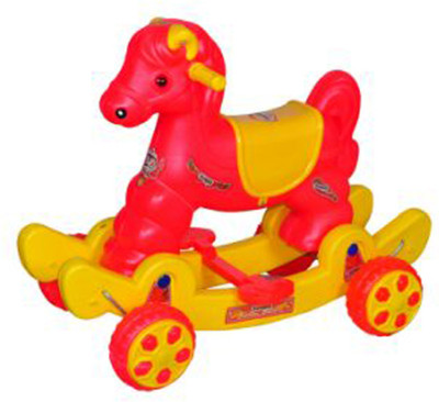 Babyjoys Musical baby Horse Rider Red & Yellow (Turbo)(Red)