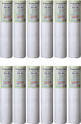 Kemflo Spun Candle 10" 5 Micron Pre-Filter For RO/UV Pack Of 12 Green Solid Filter Cartridge(5, Pack of 12)
Kemflo Spun Candle 10" 5 Micron Pre-Filter For RO/UV Pack Of 12 Green Solid Filter Cartridge(5, Pack of 12)
