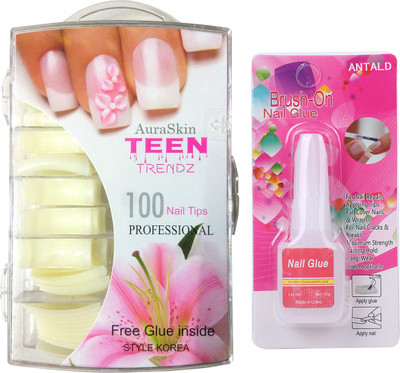 AuraSkin acrylic artificial shining fake nails french manicure french nails yellowish white (Pack of 100) with GLUE WHITE(Pack of 100)
AuraSkin acrylic artificial shining fake nails french manicure french nails yellowish white (Pack of 100) with GLUE WHITE(Pack of 100)