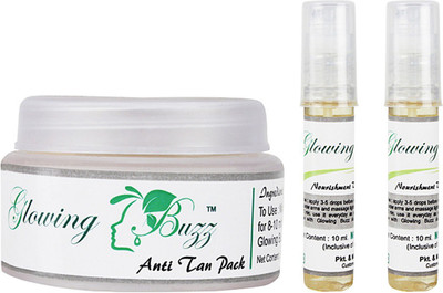 Glowing Buzz GB_331111 - Combo consists of an Anti Tan Pack and two pieces of Vitamin E oil(Set of 3)
Glowing Buzz GB_331111 - Combo consists of an Anti Tan Pack and two pieces of Vitamin E oil(Set of 3)