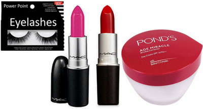 POWER POINT eyelashes, mac lipstick and pond's miracle day cream ( set of 4 )(Set of 4)
POWER POINT eyelashes, mac lipstick and pond's miracle day cream ( set of 4 )(Set of 4)
