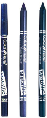Color Fever Long lasting waterproof liquid eyeliner 22 12 g(Navy Blue, Purple, Green)