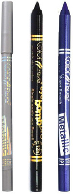 Color Fever Long lasting waterproof liquid eyeliner 22 12 g(Silver, Purple, Black)
Color Fever Long lasting waterproof liquid eyeliner 22 12 g(Silver, Purple, Black)